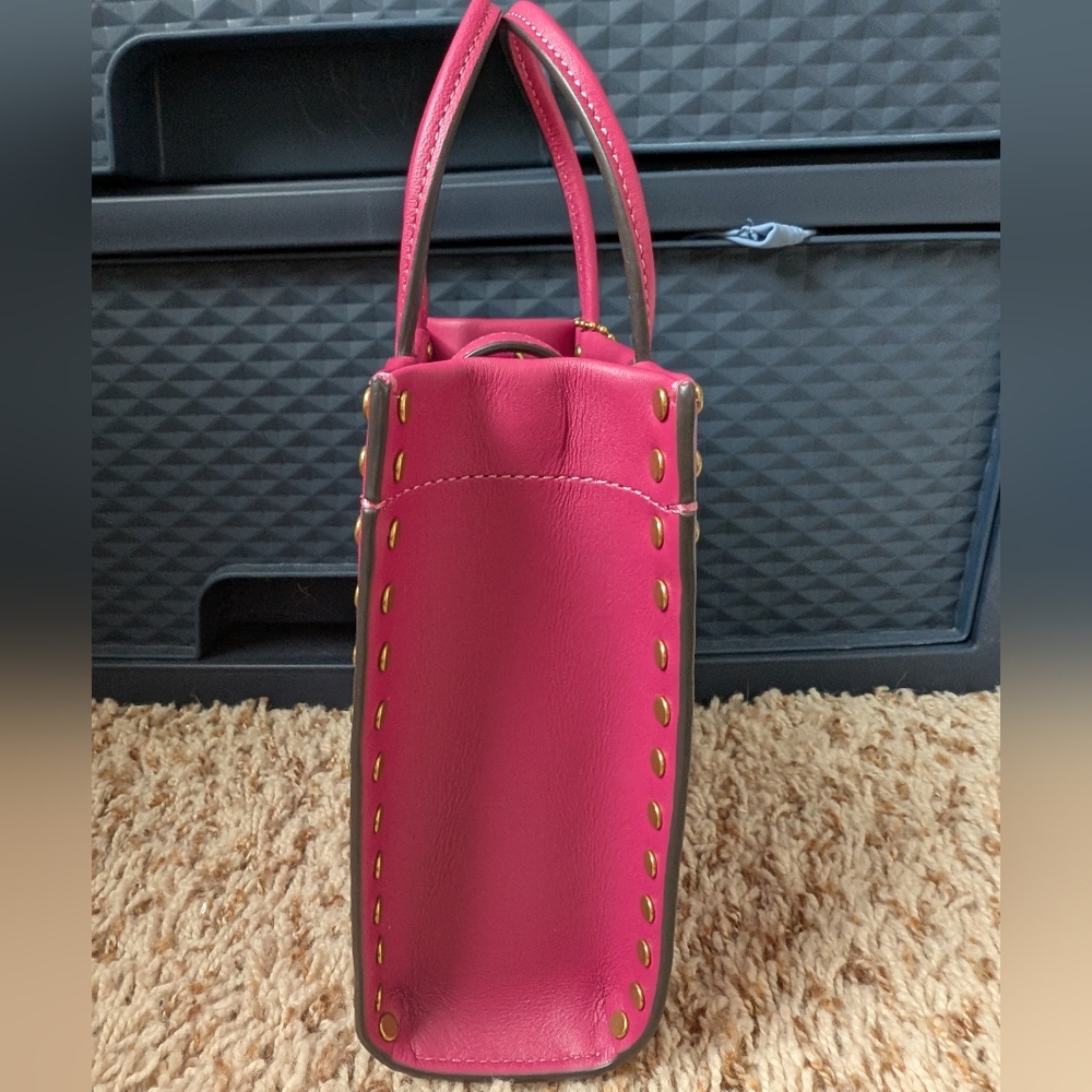 Coach Mini Cashin Tote Bag With Crystal Rivets - Picture 4 of 9